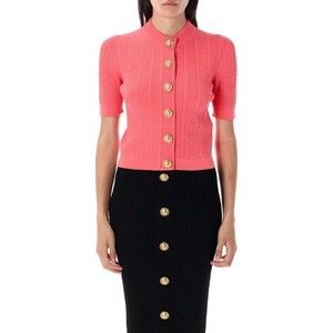 Balmain Ribbed And Cable-Knit Cardigan - NWT